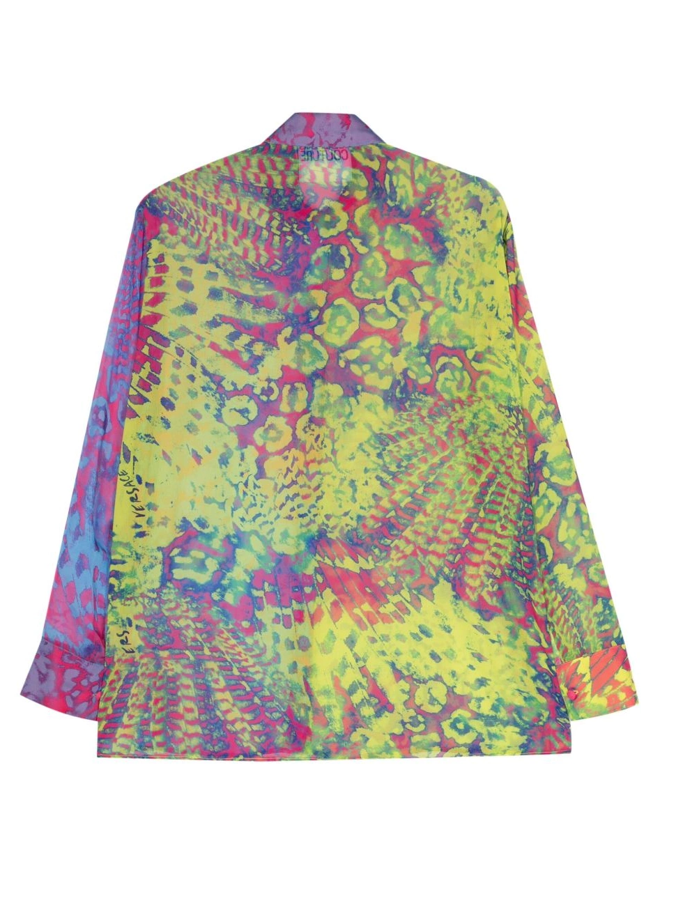 Cheap Couture Jeans shirt Versace abstract-print sheer Women 0729